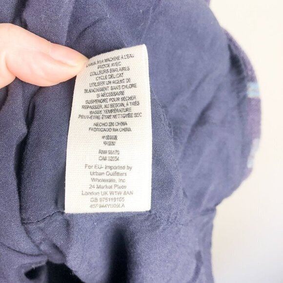 Free People Maribelle Lace Detail Sleeveless Mini Dress Blue Small Womens - Picture 12 of 13